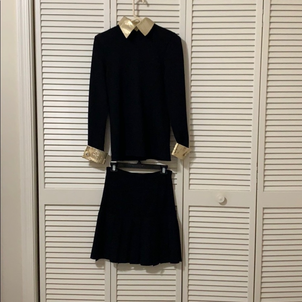 Vintage St. John black skirt suit